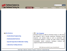 Tablet Screenshot of nwgeotech.com